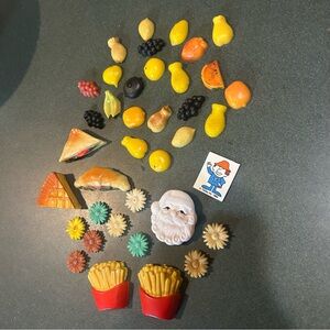 VINTAGE MAGNETS FRUIT FOOD MCDONALDS FRIES